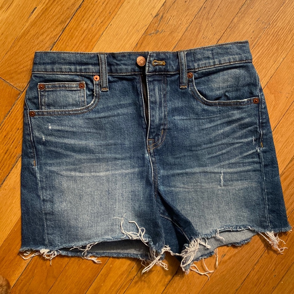 Madewell high rise denim jean shorts